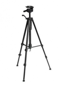 Omegon Aluminium-Dreibeinstativ (schwarz) mit Neigekopf